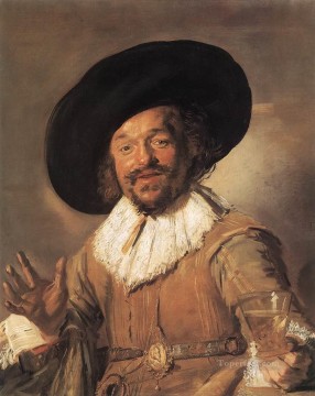 フランス・ハルス Painting - 陽気な酒飲み WGA 肖像画 オランダ黄金時代のフランス ハルス